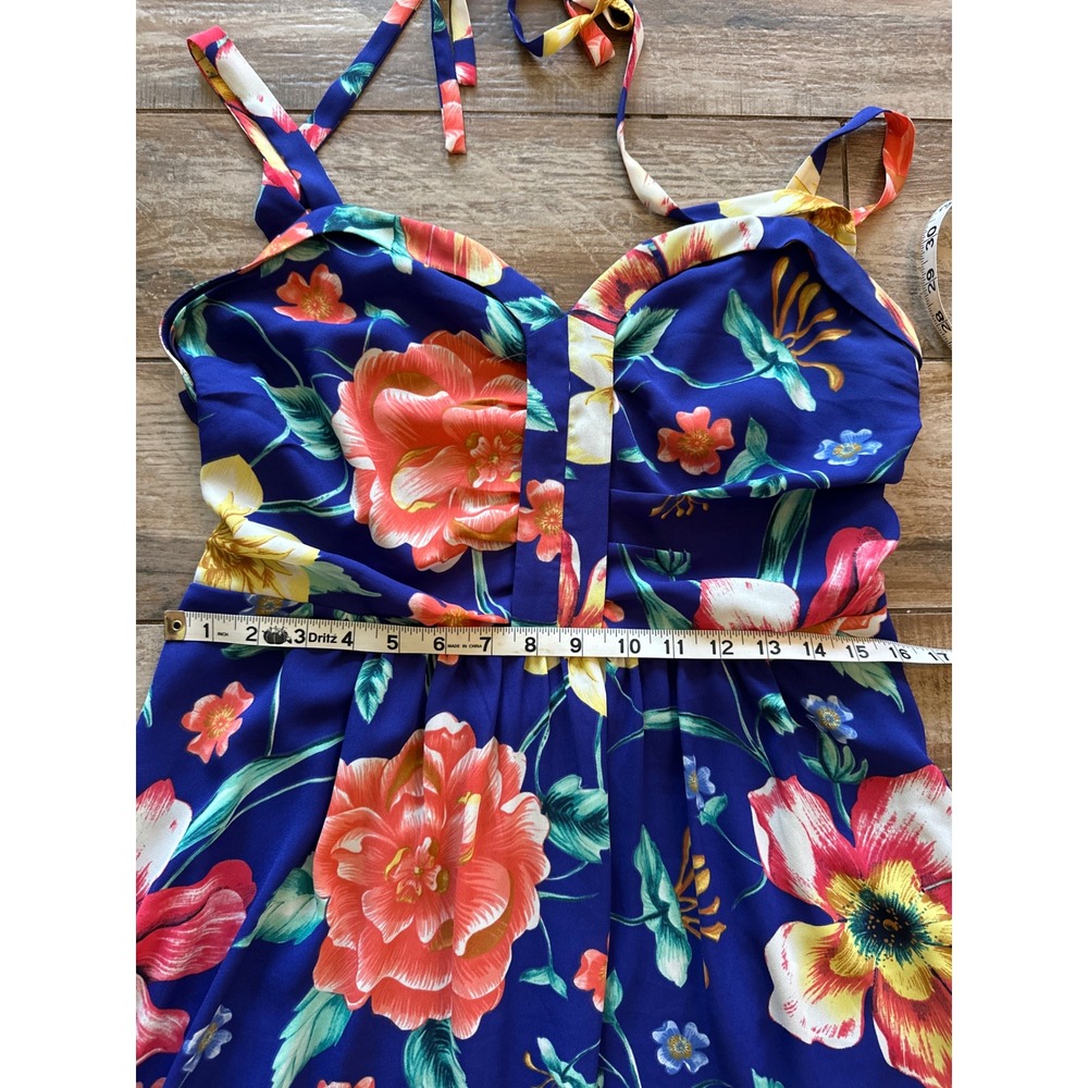 Anthropologie Moulinette Soeurs Annona Blue Floral MidiSize 14 - Picture 13 of 16